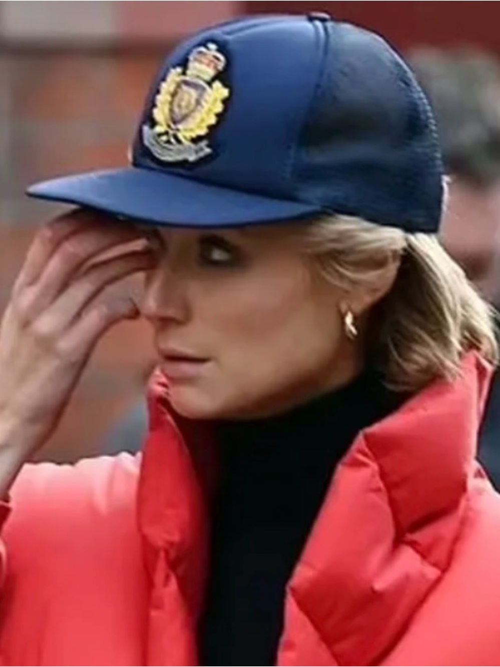 Netflix “The Crown” Navy Blue Cap with Crest